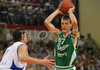 Slavko Duscak (no.7) of Union Olimpija (R) and Robert Troha (no.7) of Helios Domzale (L) during last match Basketball National Championship finals between Helios Domzale, Slovenia and KK Union Olimpija, Ljubljana, Slovenia. Match ended with victory of Helios Domzale, who defeated Union Olimpija with 82:65. Match between Helios Domzale and KK Union Olimpija was played in Domzale, Slovenia on 10. June 2007. With this victory Helios Domzale won National champion title for year 2007.
