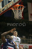 Domen Lorbek (no.13) of Slovenia (R) and Yakhouba Diawara (no.8) of France (L) during friendly match between Slovenia and France. Match ended with victory of France, who defeated Slovenia with 87:90. Match between Slovenia and France was played in Tabor Arena in Maribor, Slovenia on 25. August 2007.
