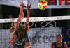 Tjasa Dimec and Snezana Rajak of Armal Nes Sloving and Erika and Simon Fabjan of Fabjan VC Portoroz during final match of Women National championships in beach volleyball between team Armal Nes Sloving and team Fabjan VC Portoroz. Final match of Women National championships in beach volleyball was held in Kranj, Slovenia on 28th of July 2007. Match was won by Armal Nes Sloving.
