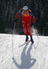 Frode Andresen of Norway skiing during men sprint race of e.on Ruhrgas IBU Biathlon World cup which was held on Pokljuka, Slovenia on 8.March 2006.
