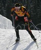 Sven Fischer of Germany skiing during men sprint race of e.on Ruhrgas IBU Biathlon World cup which was held on Pokljuka, Slovenia on 8.March 2006.
