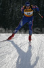 Jeremy Teela of Usa skiing during men sprint race of e.on Ruhrgas IBU Biathlon World cup which was held on Pokljuka, Slovenia on 8.March 2006.
