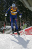 David Ekholm of Sweden skiing during men sprint race of e.on Ruhrgas IBU Biathlon World cup which was held on Pokljuka, Slovenia on 8.March 2006.
