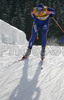 Jeremy Teela of Usa skiing during men sprint race of e.on Ruhrgas IBU Biathlon World cup which was held on Pokljuka, Slovenia on 8.March 2006.
