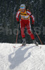 Grzegorz Bodziana of Poland skiing during men sprint race of e.on Ruhrgas IBU Biathlon World cup which was held on Pokljuka, Slovenia on 8.March 2006.
