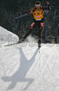 Sven Fischer of Germany skiing during men sprint race of e.on Ruhrgas IBU Biathlon World cup which was held on Pokljuka, Slovenia on 8.March 2006.
