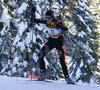 Katrin Apel of Germany skiing during women sprint race of e.on Ruhrgas IBU Biathlon World cup which was held on Pokljuka, Slovenia on 9.March 2006.
