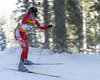 Magdalena Nykiel of Poland skiing during women sprint race of e.on Ruhrgas IBU Biathlon World cup which was held on Pokljuka, Slovenia on 9.March 2006.
