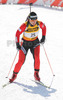 Tadeja Brankovic of Slovenia skiing during women sprint race of e.on Ruhrgas IBU Biathlon World cup which was held on Pokljuka, Slovenia on 9.March 2006.
