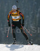Simone Denkinger of Germany skiing during women sprint race of e.on Ruhrgas IBU Biathlon World cup which was held on Pokljuka, Slovenia on 9.March 2006.
