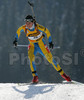 Lilia Efremova of Ukrain skiing during women sprint race of e.on Ruhrgas IBU Biathlon World cup which was held on Pokljuka, Slovenia on 9.March 2006.
