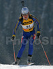 Sofia Domeij of Sweden skiing during women sprint race of e.on Ruhrgas IBU Biathlon World cup which was held on Pokljuka, Slovenia on 9.March 2006.
