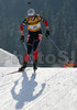 Second placed Sandrine Bailly of France skiing during women sprint race of e.on Ruhrgas IBU Biathlon World cup which was held on Pokljuka, Slovenia on 9.March 2006.
