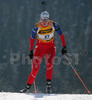 Winner Linda Tjorhom of Norway skiing during women sprint race of e.on Ruhrgas IBU Biathlon World cup which was held on Pokljuka, Slovenia on 9.March 2006.
