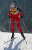 Winner Linda Tjorhom of Norway skiing during women sprint race of e.on Ruhrgas IBU Biathlon World cup which was held on Pokljuka, Slovenia on 9.March 2006.
