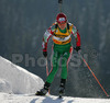 Natalia Sokolova of Belarus skiing during women sprint race of e.on Ruhrgas IBU Biathlon World cup which was held on Pokljuka, Slovenia on 9.March 2006.
