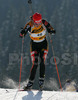 Andrea Henkel of Germany skiing during women sprint race of e.on Ruhrgas IBU Biathlon World cup which was held on Pokljuka, Slovenia on 9.March 2006.
