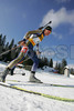 Mihaela Purdea of Romania skiing during women sprint race of e.on Ruhrgas IBU Biathlon World cup which was held on Pokljuka, Slovenia on 9.March 2006.
