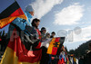 Spectators watching women sprint race of e.on Ruhrgas IBU Biathlon World cup which was held on Pokljuka, Slovenia on 9.March 2006.
