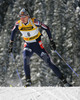 Sergei Tchepikov of Russia skiing during men pursuit race of e.on Ruhrgas IBU Biathlon World cup which was held on Pokljuka, Slovenia on 11.March 2006.
