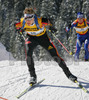 Andreas Birnbacher of Germany skiing during men pursuit race of e.on Ruhrgas IBU Biathlon World cup which was held on Pokljuka, Slovenia on 11.March 2006.
