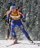 Jay Hakkinen of Usa skiing during men pursuit race of e.on Ruhrgas IBU Biathlon World cup which was held on Pokljuka, Slovenia on 11.March 2006.
