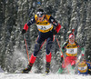Julien Robert of France skiing during men pursuit race of e.on Ruhrgas IBU Biathlon World cup which was held on Pokljuka, Slovenia on 11.March 2006.
