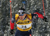 Julien Robert of France skiing during men pursuit race of e.on Ruhrgas IBU Biathlon World cup which was held on Pokljuka, Slovenia on 11.March 2006.
