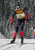 Julien Robert of France skiing during men pursuit race of e.on Ruhrgas IBU Biathlon World cup which was held on Pokljuka, Slovenia on 11.March 2006.
