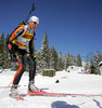 Ricco Gross of Germany skiing during men pursuit race of e.on Ruhrgas IBU Biathlon World cup which was held on Pokljuka, Slovenia on 11.March 2006.
