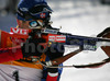 Winner Ole Einar Bjoerndalen of Norway shooting his third stand shooting during men pursuit race of e.on Ruhrgas IBU Biathlon World cup which was held on Pokljuka, Slovenia on 11.March 2006.
