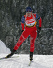 Tora Berger of Norway skiing during women pursuit race of e.on Ruhrgas IBU Biathlon World cup which was held on Pokljuka, Slovenia on 11.March 2006.
