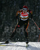 Katja Beer of Germany skiing during women pursuit race of e.on Ruhrgas IBU Biathlon World cup which was held on Pokljuka, Slovenia on 11.March 2006.
