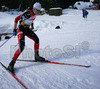 Winner Sandrine Bailly of France skiing during women pursuit race of e.on Ruhrgas IBU Biathlon World cup which was held on Pokljuka, Slovenia on 11.March 2006.
