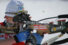 Winner Sandrine Bailly of France shooting during women pursuit race of e.on Ruhrgas IBU Biathlon World cup which was held on Pokljuka, Slovenia on 11.March 2006.
