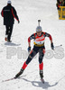 Winner Sandrine Bailly of France skiing during women pursuit race of e.on Ruhrgas IBU Biathlon World cup which was held on Pokljuka, Slovenia on 11.March 2006.
