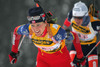 Jori Moerkve of Norway skiing during mixed relay race of IBU Biathlon World Championship which was held on Pokljuka, Slovenia on 12.March 2006. Race was won by relay of Russia, relay of Norway placed second, while relay of France finished third.
