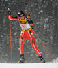 Anna Murinova of Slovakia skiing during mixed relay race of IBU Biathlon World Championship which was held on Pokljuka, Slovenia on 12.March 2006. Race was won by relay of Russia, relay of Norway placed second, while relay of France finished third.
