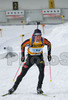 Andreas Birnbacher of Germany leaving shooting place after final shooting during mixed relay race of IBU Biathlon World Championship which was held on Pokljuka, Slovenia on 12.March 2006. Race was won by relay of Russia, relay of Norway placed second, while relay of France finished third.
