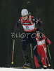 Christelle Gros of France skiing in women sprint race on Pokljuka, Slovenia. IBU Biathlon World Cup sprint race was held on Pokljuka, Slovenia on 17th of January 2007.
