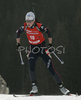Sandrine Bailly of France skiing in women sprint race on Pokljuka, Slovenia. IBU Biathlon World Cup sprint race was held on Pokljuka, Slovenia on 17th of January 2007.
