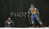 Winner Anna Carin Olofsson of Sweden skiing in women sprint race on Pokljuka, Slovenia. IBU Biathlon World Cup sprint race was held on Pokljuka, Slovenia on 17th of January 2007.
