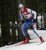 Janez Maric of Slovenia skiing in men sprint race on Pokljuka, Slovenia. IBU Biathlon World Cup sprint race was held on Pokljuka, Slovenia on 18th of January 2007.
