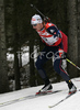 Raphael Poiree of France skiing in men sprint race on Pokljuka, Slovenia. IBU Biathlon World Cup sprint race was held on Pokljuka, Slovenia on 18th of January 2007.
