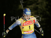 Anna Carin Olofsson of Sweden skiing in women pursuit race on Pokljuka, Slovenia. IBU Biathlon World Cup sprint race was held on Pokljuka, Slovenia on 19th of January 2007.
