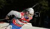 Andreja Mali of Slovenia skiing in women pursuit race on Pokljuka, Slovenia. IBU Biathlon World Cup sprint race was held on Pokljuka, Slovenia on 19th of January 2007.
