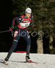 Pauline Jacquin of France skiing in women pursuit race on Pokljuka, Slovenia. IBU Biathlon World Cup sprint race was held on Pokljuka, Slovenia on 19th of January 2007.
