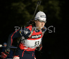 Pauline Jacquin of France skiing in women pursuit race on Pokljuka, Slovenia. IBU Biathlon World Cup sprint race was held on Pokljuka, Slovenia on 19th of January 2007.
