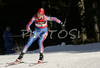 Second placed Tatiana Moiseeva of Russia skiing in women pursuit race on Pokljuka, Slovenia. IBU Biathlon World Cup sprint race was held on Pokljuka, Slovenia on 19th of January 2007.
