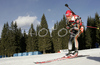Winner Kati Wilhelm of Germany skiing in women pursuit race on Pokljuka, Slovenia. IBU Biathlon World Cup sprint race was held on Pokljuka, Slovenia on 19th of January 2007.
